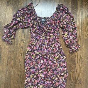 Floral Puff Sleeve Dress